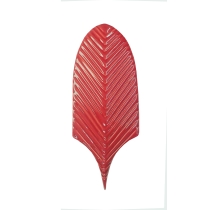 PLURIFY - 3X8 FEATHER, RED, GLOSSY